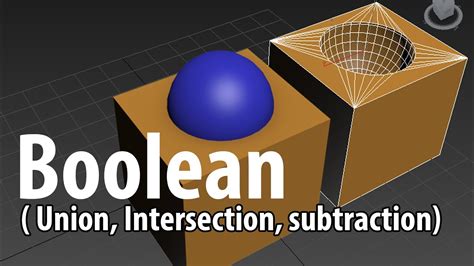 How To Merge Objects Boolean Operations In 3ds Max Youtube