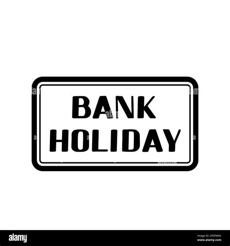 Bank Holiday Calligraphy Hand Lettering Isolated On White Background