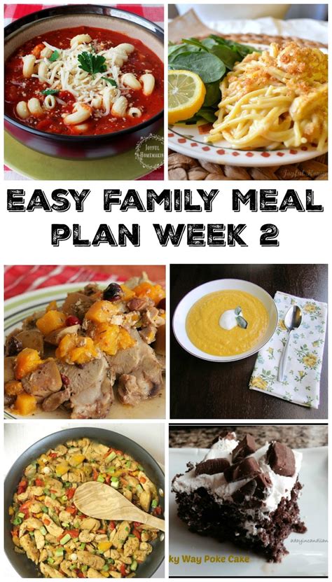 Cooking With Carlee: Easy Family Meal Plan Week 2