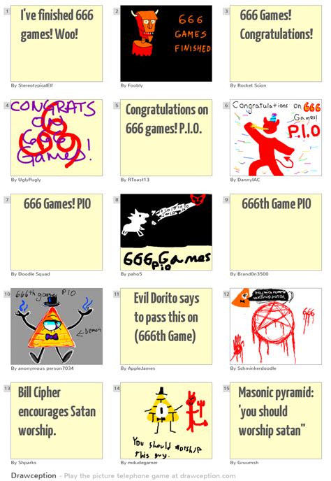Ive Finished 666 Games Woo Drawception