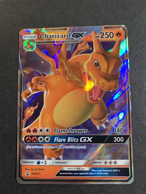 Official Authentic Charizard Gx Ultra Rare Pokemon Card Etsy