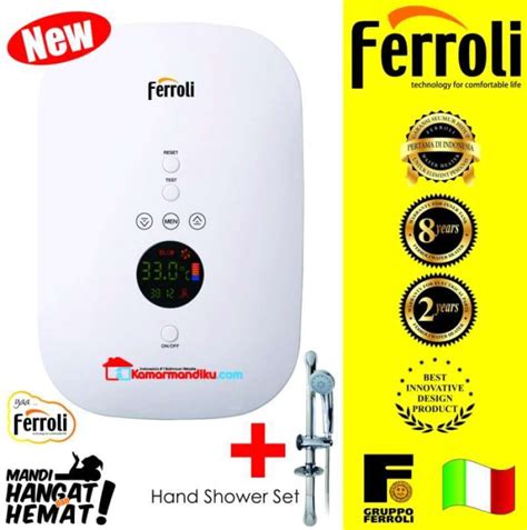 Promo Ferroli Water Heater Instant Digital Booster Pump Tekanan Air