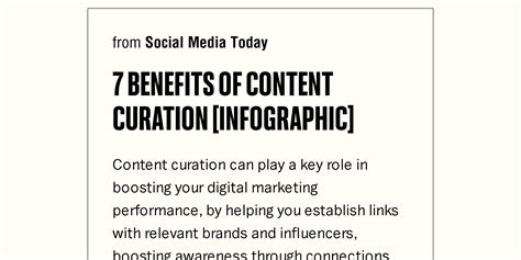 7 Benefits Of Content Curation Infographic Briefly