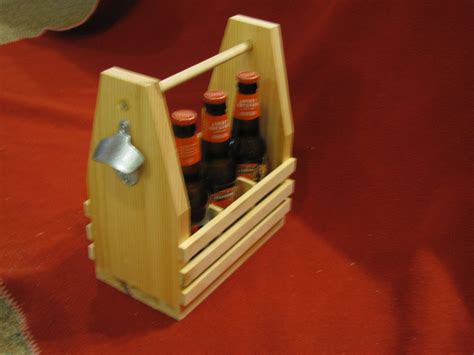 Wooden 6 Pack Carrier Wood Six Pack Holder