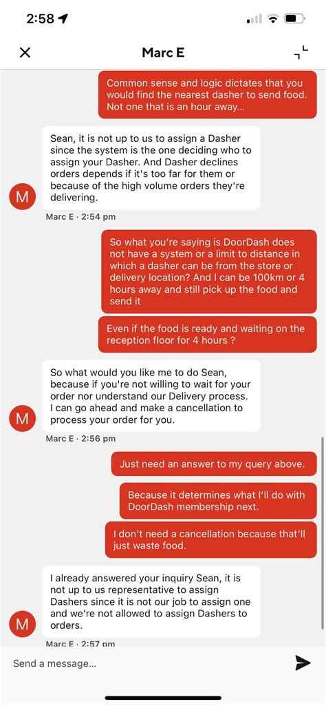DoorDash got me a dasher an hour away to pick up and deliver my food