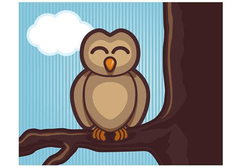 Cute owl, animals, tree, cat, fox, bird, owl vector, eagle, owl isolated, owl flying. Free Woodland Owl Vector