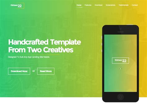 I'm very happy with the landing page generator and i would highly recommend it. Thirteen22 - App Landing Page - Awwwards Nominee