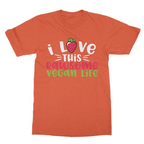 Rawsome Vegan Life Classic Adult T Shirt Etsy Uk