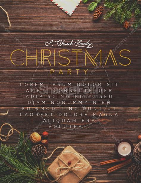 Church Christmas Party Flyer Template
