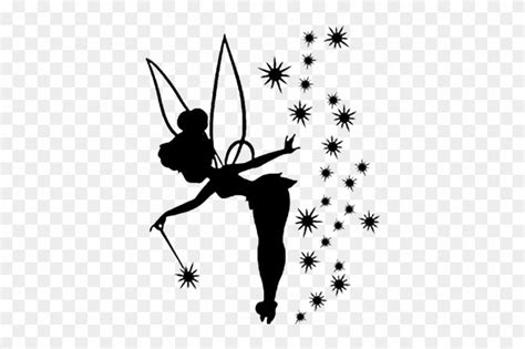 Tinkerbell Decal Tinkerbell With Pixie Dust Silhouette Free