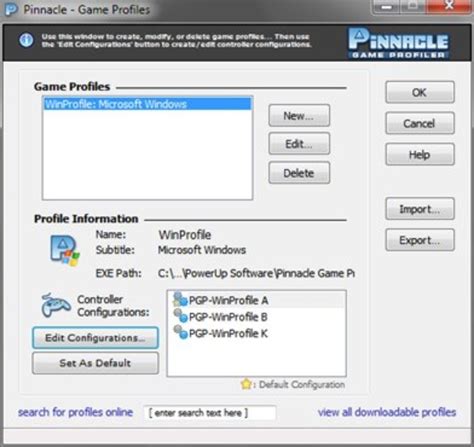 Pinnacle Game Profiler Download Techtudo