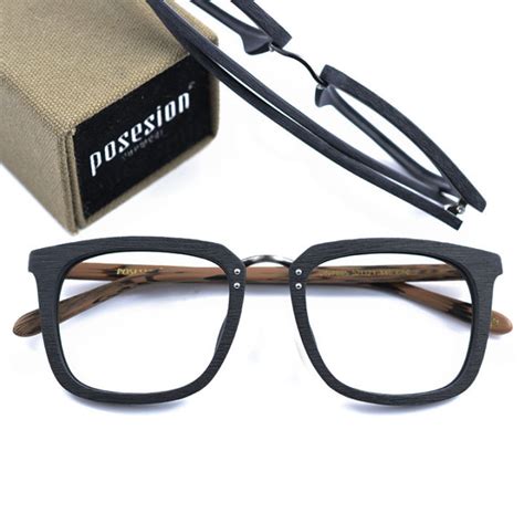 Hdcrafter Wood Glasses Frames Men Square Myopia Prescription Eyeglasses Frame 2019 Male Wood