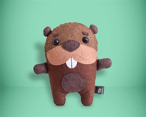 Beaver Sewing Pattern Pdf Make Your Own Plush Animal Toy Etsy Diy