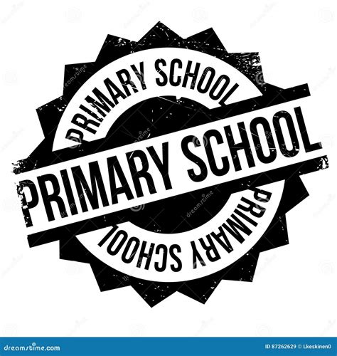 Primary School Rubber Stamp Stock Vector Illustration Of Nursery