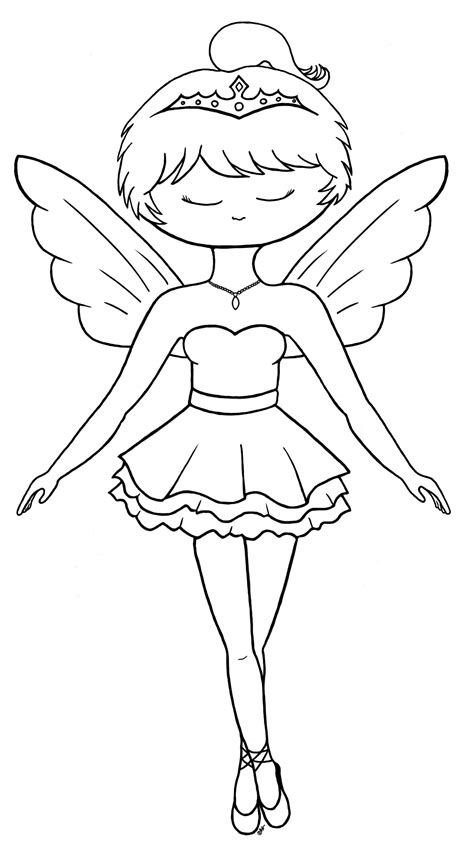 Ballerina Fairy Coloring Pages At Free Printable