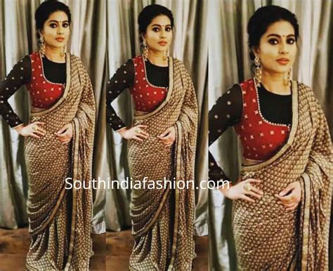 sneha prasanna s saree look south india fashion
