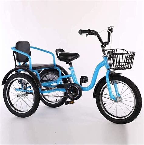 Kinderfahrrad Doppel Dreirad Zwillings Kinderwagen Junge Mädchen Outdoor Fahrrad Zoll