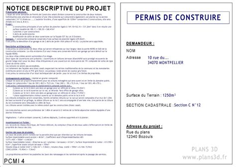 Permis De Construire Plans D Pi Ces Pour Constituer Le Dossier De D P T