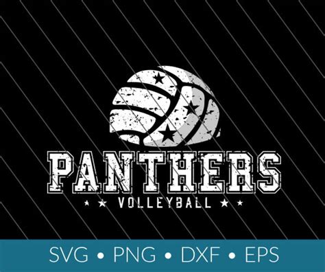 Panthers Volleyball Svg Télécharger Png Eps Dxf Cricut Etsy