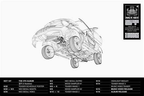 NCT 127 ‘질주 (2 Baddies)’#N#TEASER SCHEDULE POSTER#N##N#〖질주 (2 Baddies