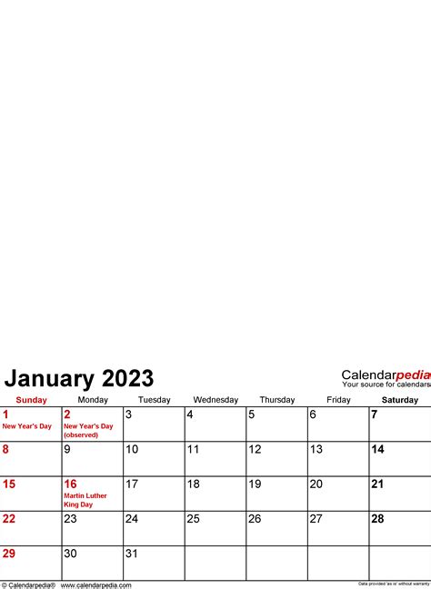 Printable Yearly Calendars 2023 2023 Calendar Pdf Word Excel