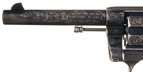 Historic Early Production Factory Engraved Colt New Service Double