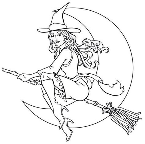 Shutterstock editor mobile apps plugins image resizer file converter collage maker color schemes. Best Witch Moon Coloring Picture | Witch coloring pages ...