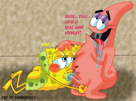 Rule 34 Ass Drool Lying On Stomach Oral Sex Patrick Star Penis