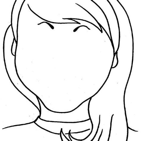 Blank Face Coloring Page At Free Printable Colorings