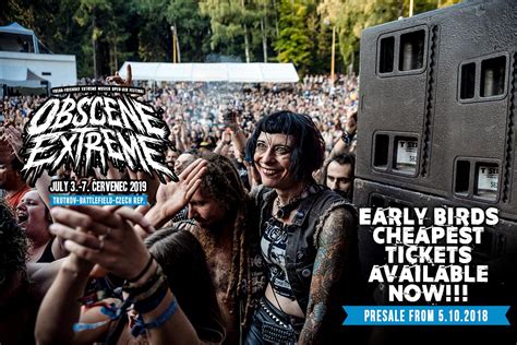 Obscene extreme… what can be said about this festival of madness in the woods of trutnov? TICKETS FOR OBSCENE EXTREME 2019!!! / OEF europe
