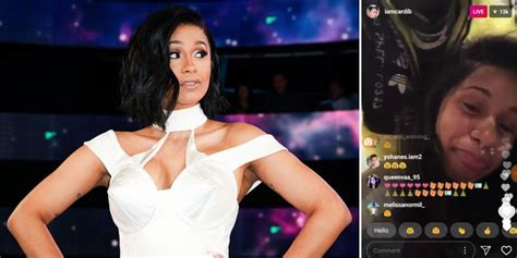 Cardi B Is Causing Huge Controversy On Instagram Live With A Shocking