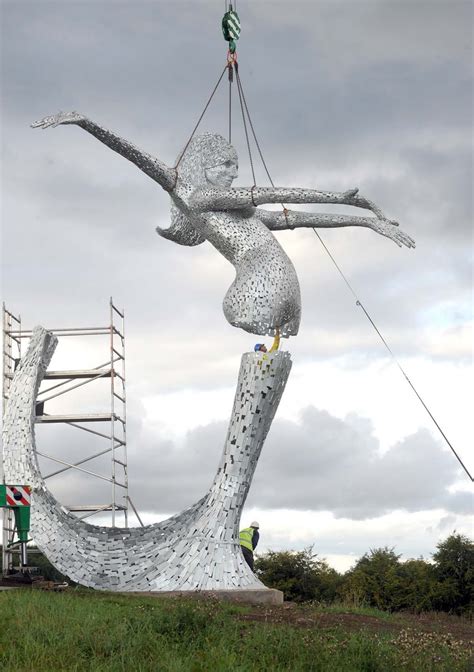 Arria Amazing Meter High Sculpture For Cumbernauld Unveiled Kuriositas