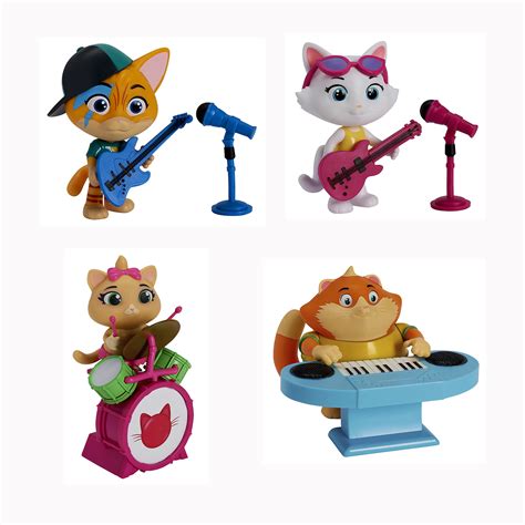 44 Cats Figure With Accessory Action Figure Set 4 Pieces