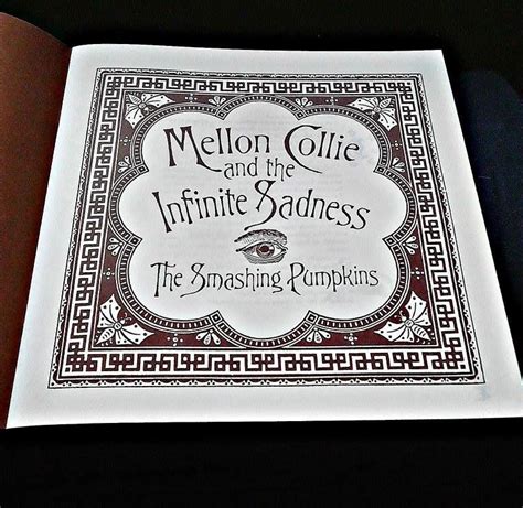 The Smashing Pumpkins Mellon Collie And The Infinite Sadness Deluxe Lp Vinyl Boxed Set Lyric