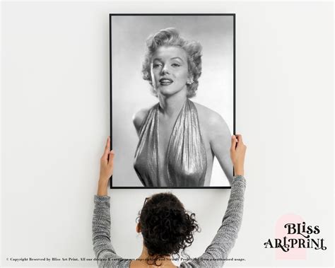 Model Marilyn Monroe Marilyn Naked Poster Marilyn Monroe Etsy
