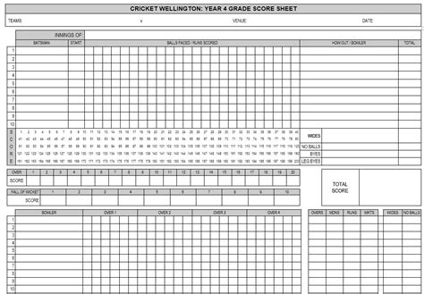 20 20 Cricket Score Sheet Pdf Digitalsmart