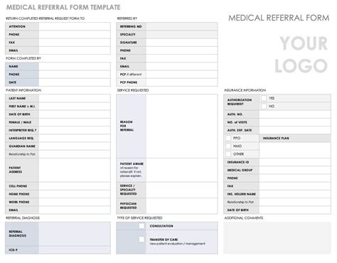 Free Medical Form Templates Smartsheet With Medical History Template