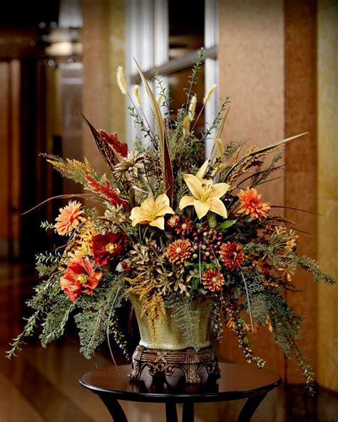 Unique Silk Autumn Harvest Centerpiece From Officescapesdirect Large