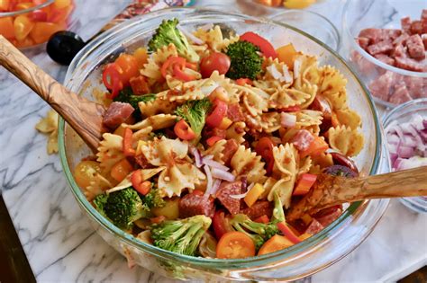 The Most Flavorful Cold Pasta Salad Youll Ever Make Slice Of Jess