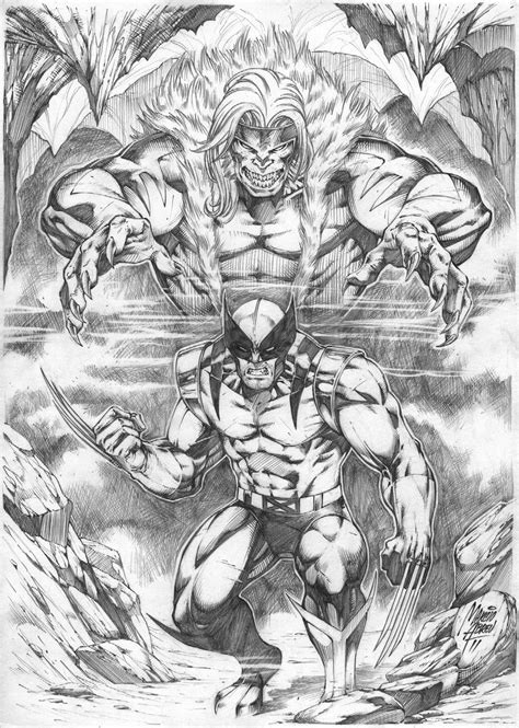 Sabretooth Vs Wolverine By Marcioabreu7 On Deviantart