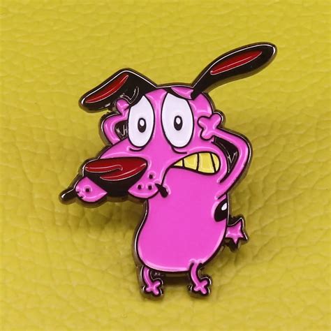 Buy Courage The Cowardly Dog Lapel Enamel Pin From