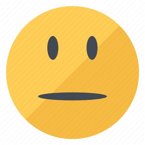 Emoji Emoticon Emotion Expression Face Neutral Smiley Icon