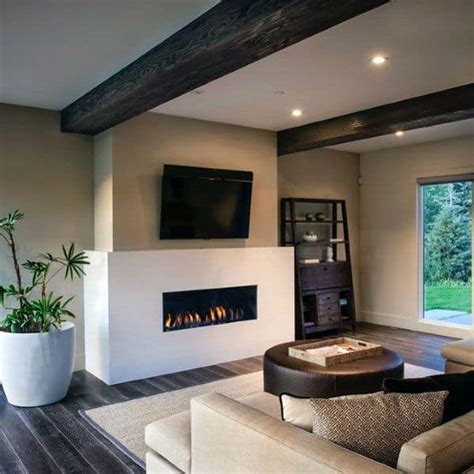 55 Contemporary Linear Fireplace Ideas For Every Home