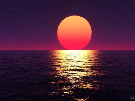 Luna Brillando En El Mar Sunset Nature Sunrise Sunset Ocean Sunset