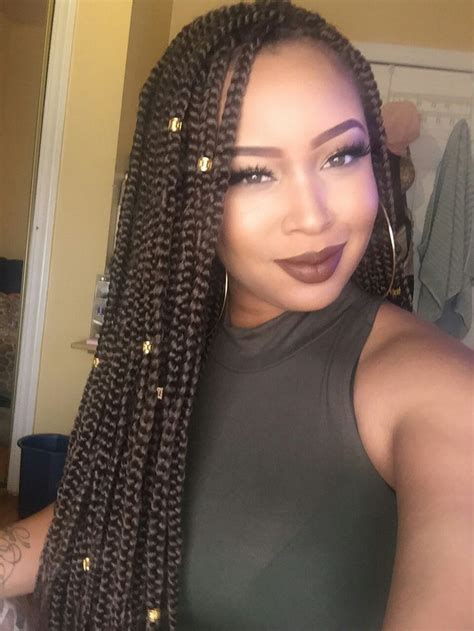 Thinking about getting box braids or switching up your own? Single Braids Hairstyles Trend This Summer - All For ...