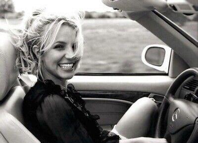 Britney Spears In A Car Relaxing And Smiling Ebay