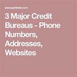 Credit Bureau Addresses And Phone Numbers Photos