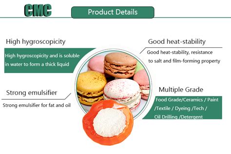 Methylcelluloses have been used as a soil stabilizer,57 as coatings for eggs to prolong freshness in storage,58 and as binders examples for the application of mc and hpmc as functional ingredients in foods are provided in table 15.5. China Cheap Carboxy Methyl Cellulose (CMC) CAS No:9004-32 ...