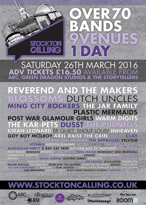 PREVIOUS LINE-UPS – Stockton Calling 2024