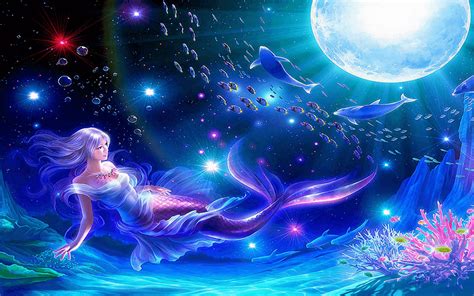 Anime Mermaid Hd Wallpapers Wallpaper Cave